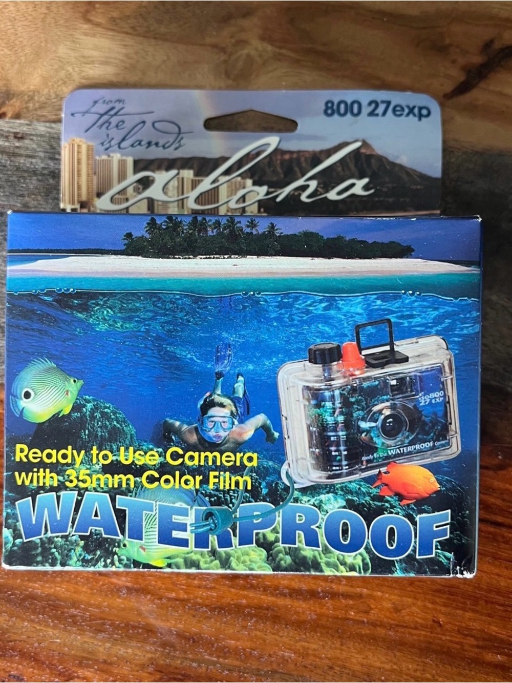 Vintage Y2K Aloha Hawaii Waterproof Disposable Camera 35mm 800 ISO 27 Exp